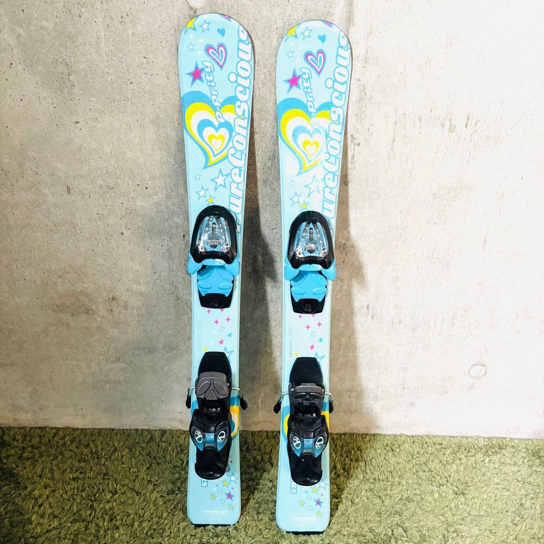 美品 pureconscious スキー板 80cm ブーツ19cmセット