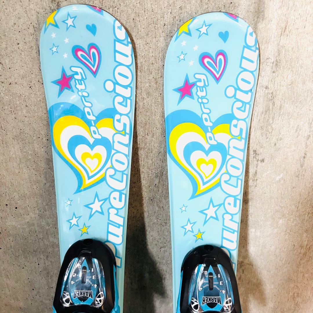 美品 pureconscious スキー板 80cm ブーツ19cmセット