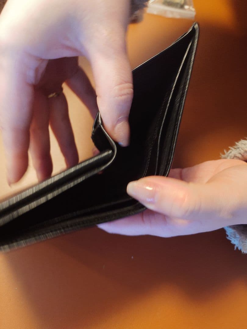 モンブラン ブラック レザー 二つ折り財布 名刺入れ