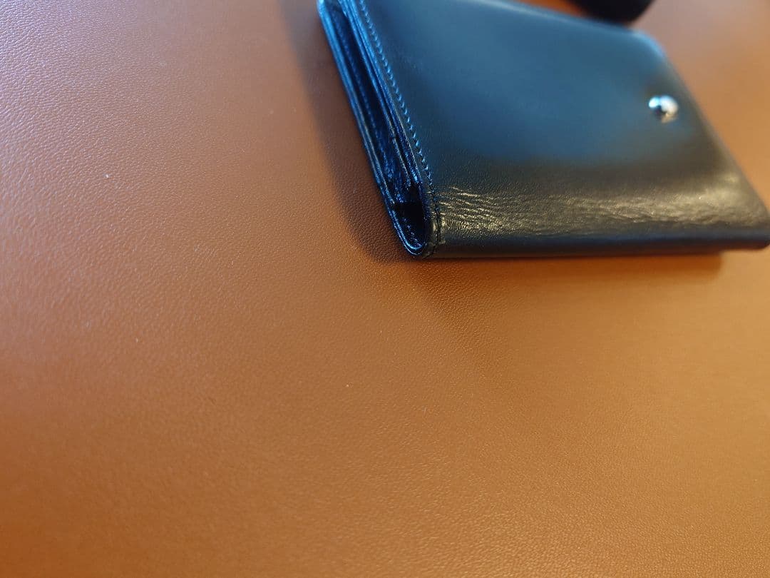 モンブラン ブラック レザー 二つ折り財布 名刺入れ