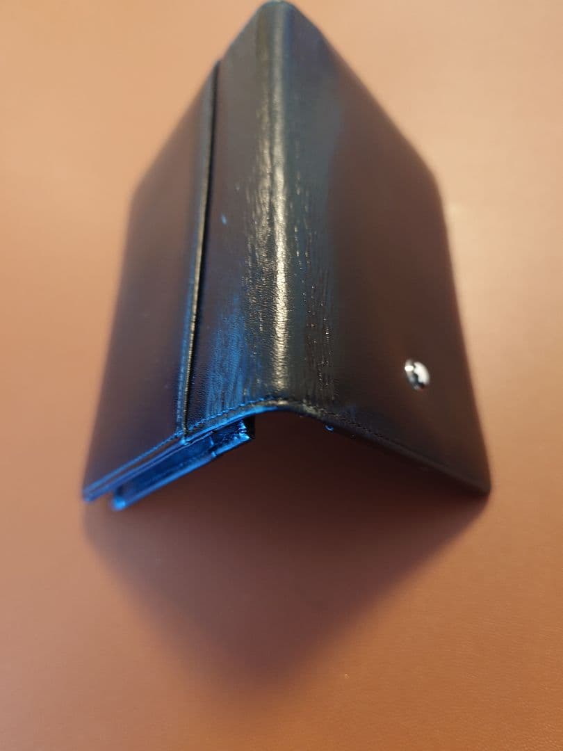 モンブラン ブラック レザー 二つ折り財布 名刺入れ