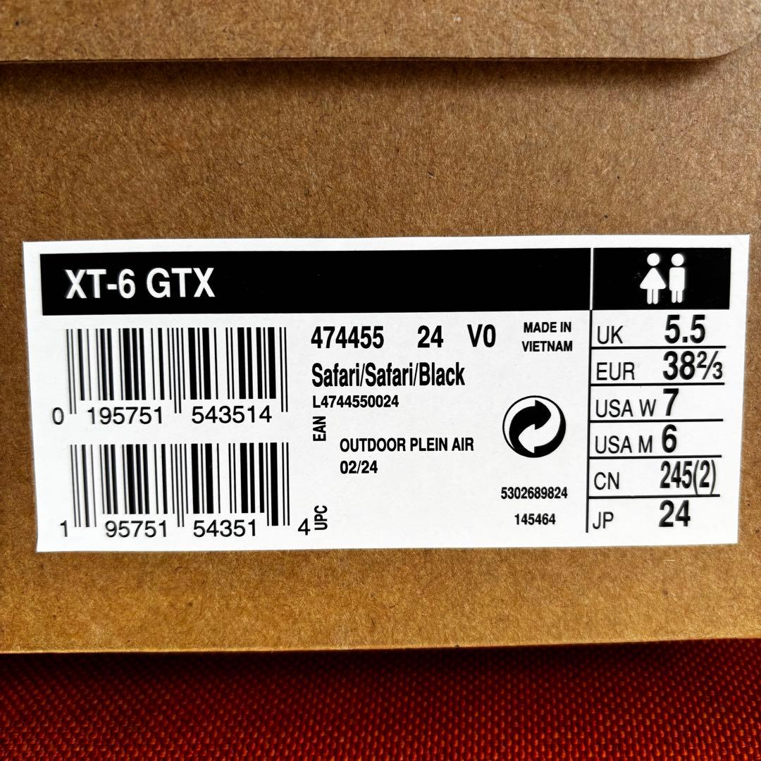 SALOMON サロモン XT-6 GTX Safari ベージュ 24cm