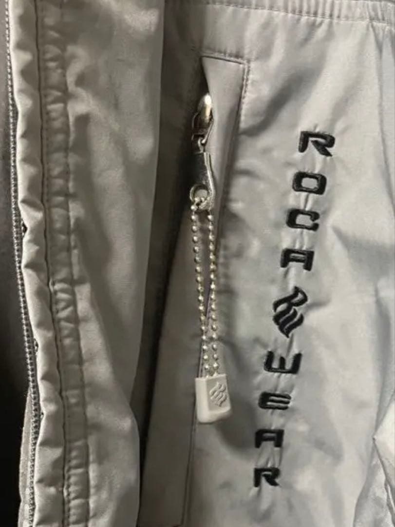 ROCAWEAR ロカウェア　ナイロンセットアップ　XXLグレー裏地ベロア