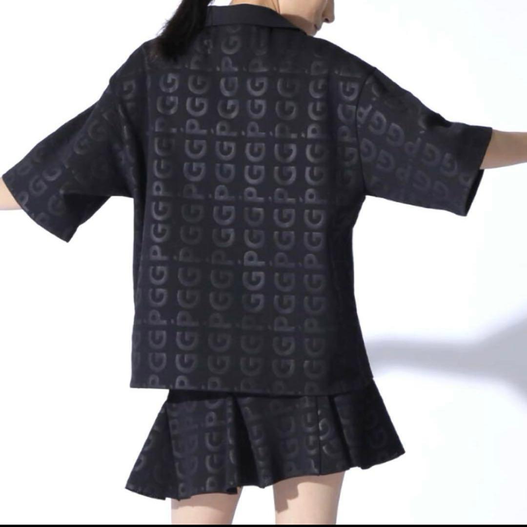 美品★70,400円 PGG パーリーゲイツ 上下2枚セットアップ ネイビー1