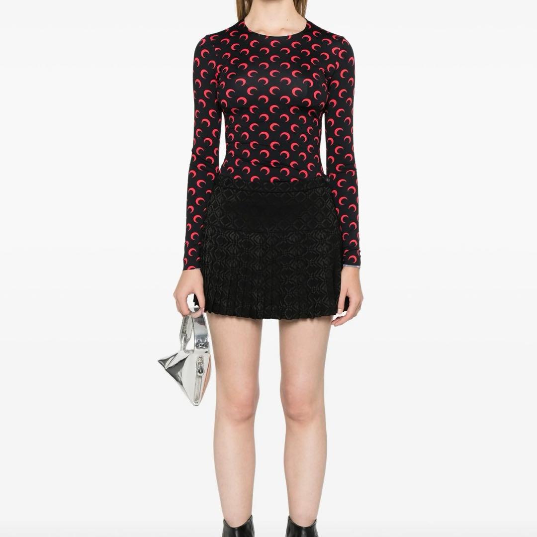 MarineSerre ムーンプリントジャージークルーネックトップ XS