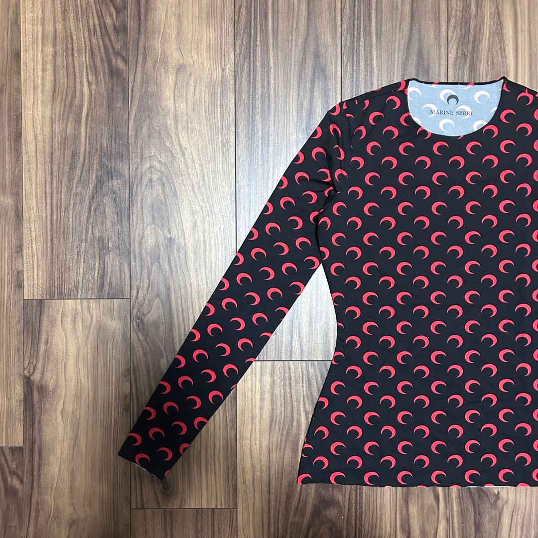 MarineSerre ムーンプリントジャージークルーネックトップ XS