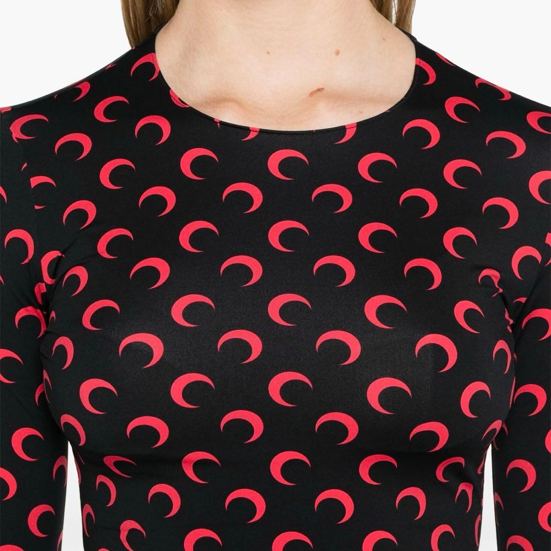 MarineSerre ムーンプリントジャージークルーネックトップ XS