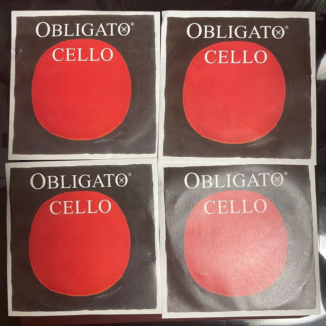 チェロ弦　オブリガート（ナイロン弦）4弦セット