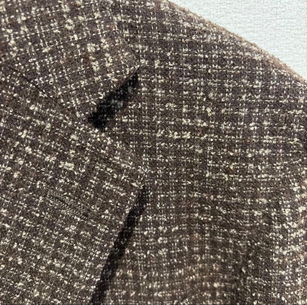 y*a様 【BEAMS F】オリジナル ブラウン ツイード テーラードジャケット