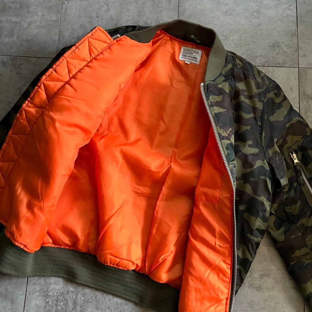 old design MA-1 フライトジャケット 迷彩