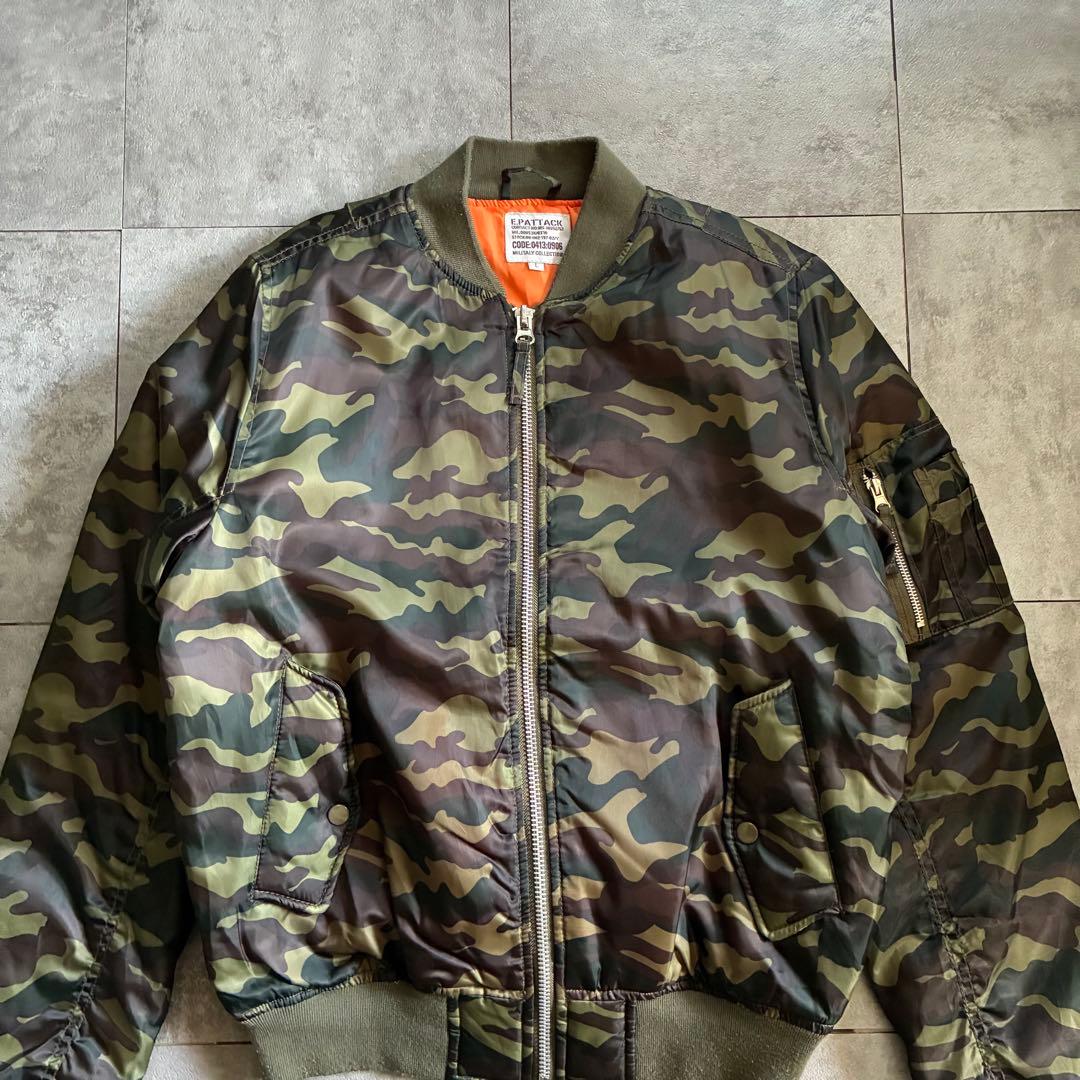 old design MA-1 フライトジャケット 迷彩