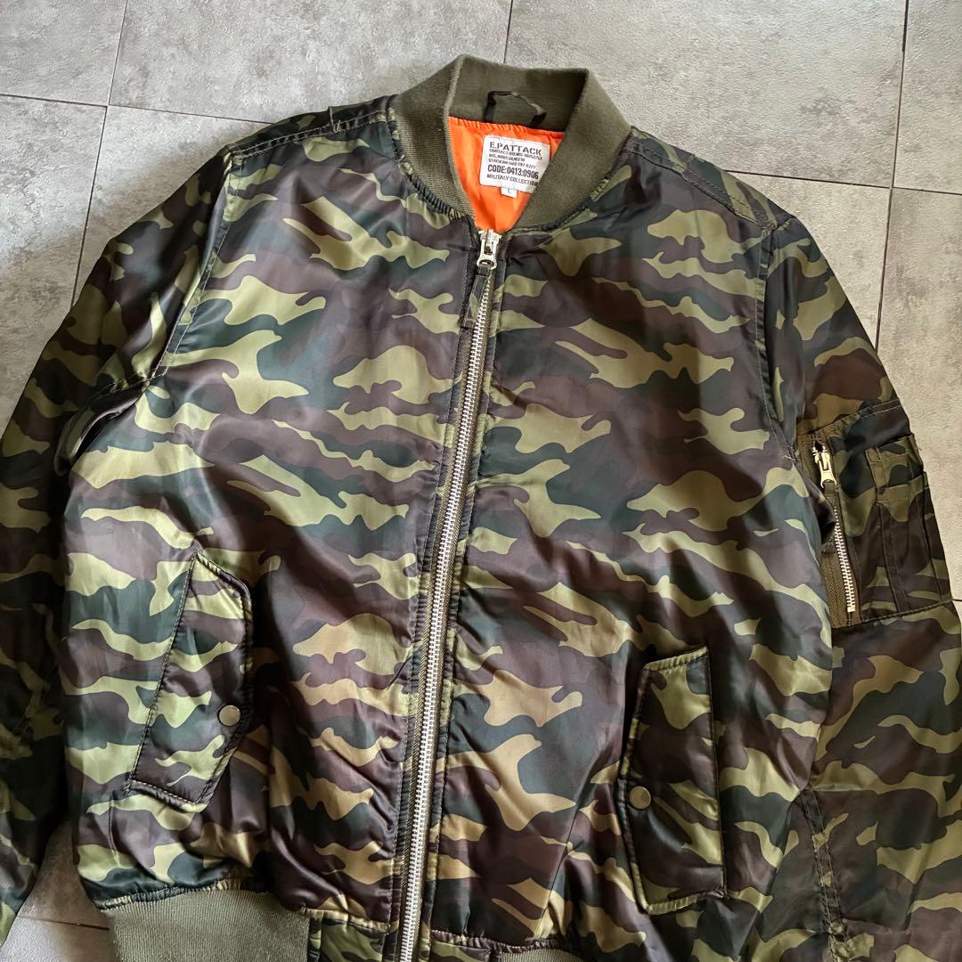 old design MA-1 フライトジャケット 迷彩