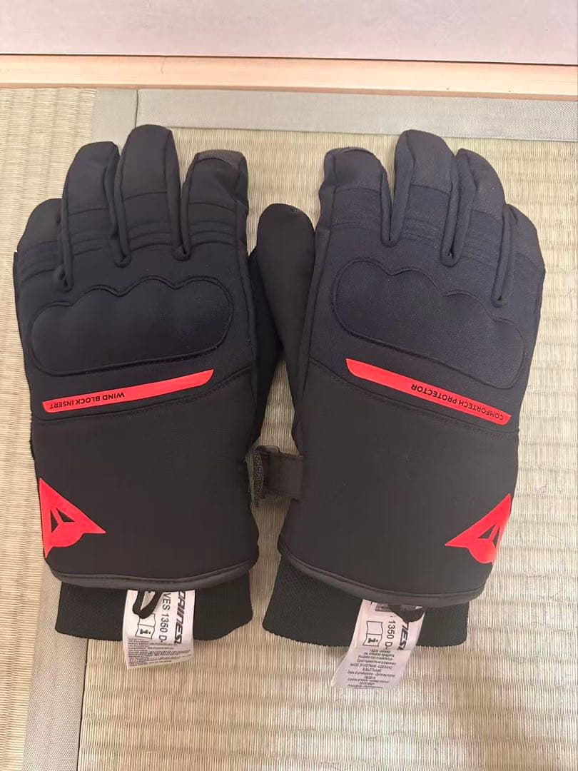 Dainese バイクグローブ 1350D XLブラック/レッド
