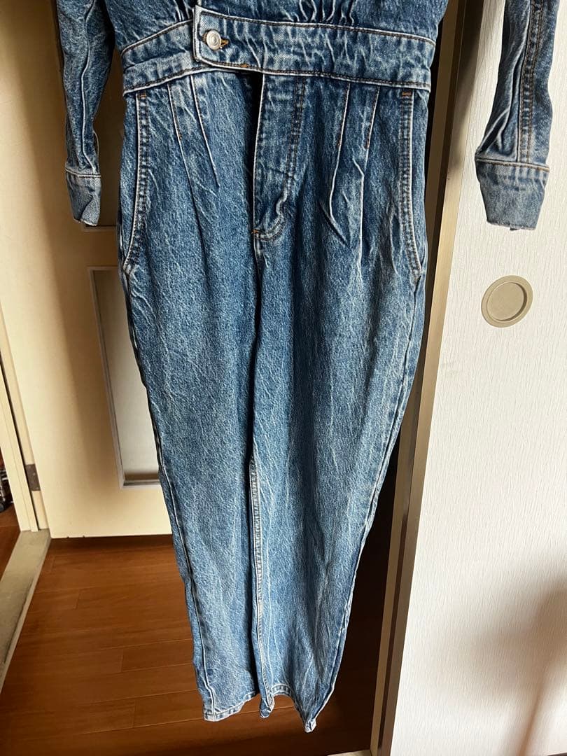 ザラ　デニム　オールインワン　つなぎ　usa古着風　ジャンプスーツ　絵本4冊