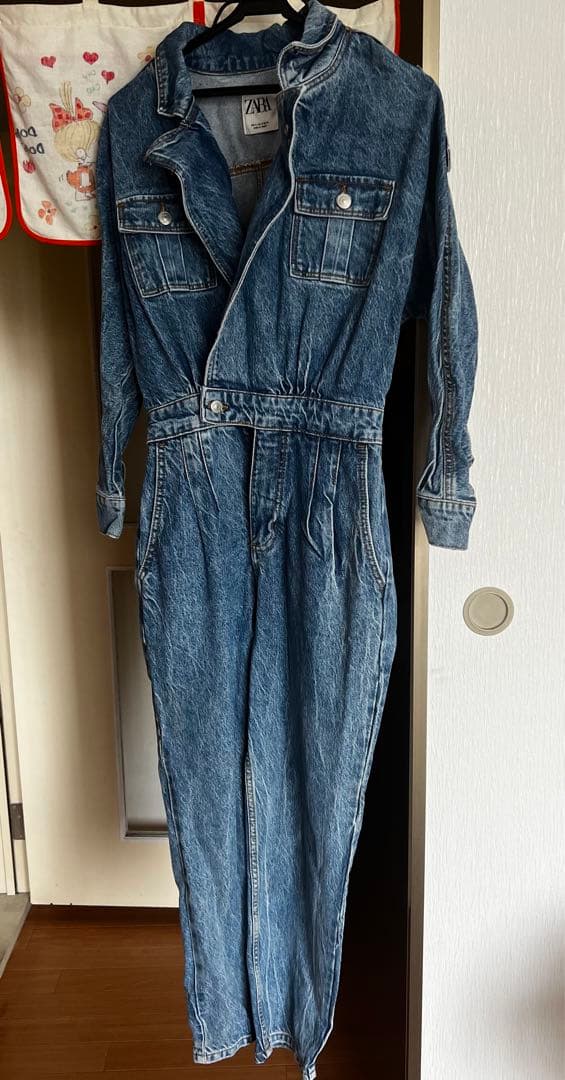 ザラ　デニム　オールインワン　つなぎ　usa古着風　ジャンプスーツ　絵本4冊