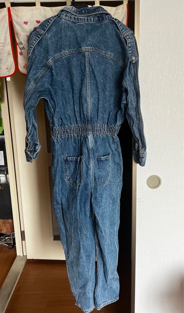 ザラ　デニム　オールインワン　つなぎ　usa古着風　ジャンプスーツ　絵本4冊