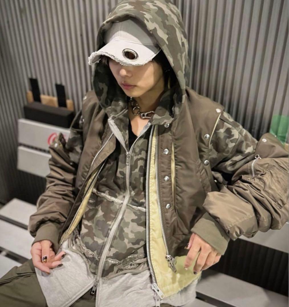 よ*し様 【ワケ有り】neith./ Layered Crush Hoodie