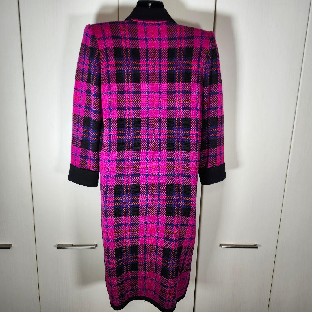 美品　イブサンローラン ウールニット ロングコート ヴィンテージ　M