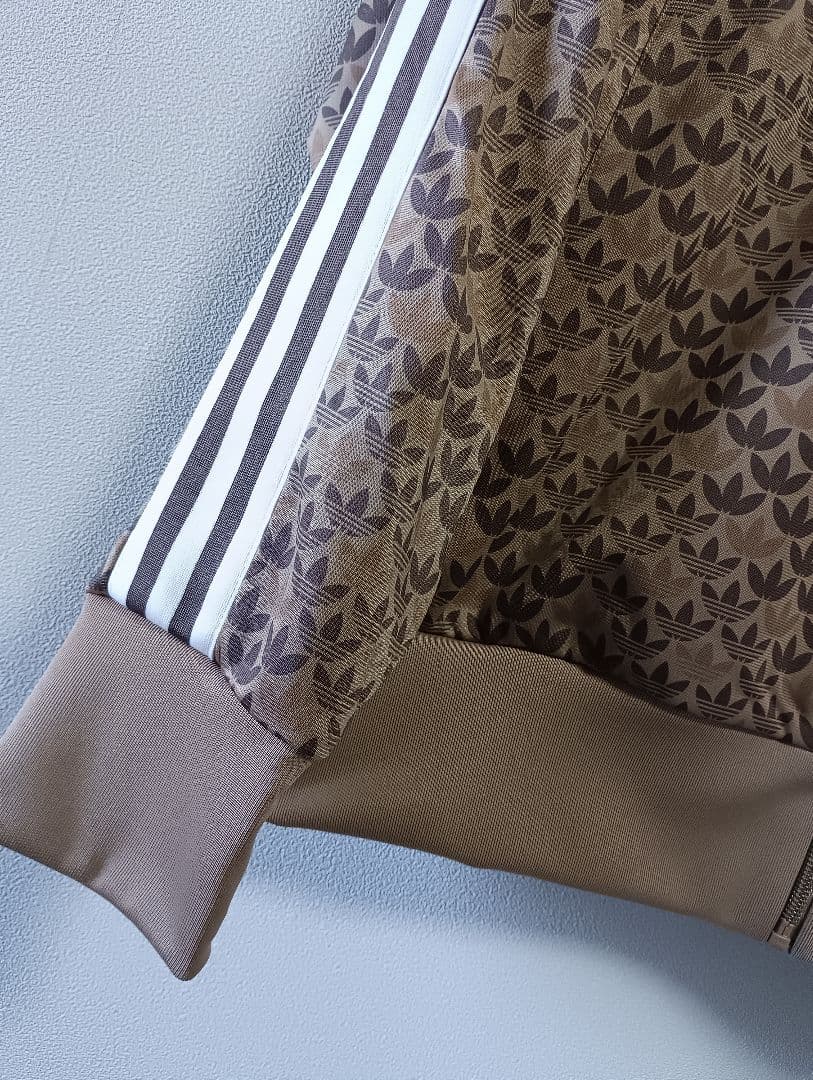 adidas モノグラム ファイヤーバード ブラウン 極美品 L AV1006