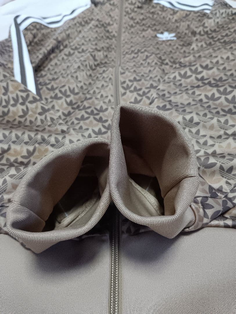 adidas モノグラム ファイヤーバード ブラウン 極美品 L AV1006