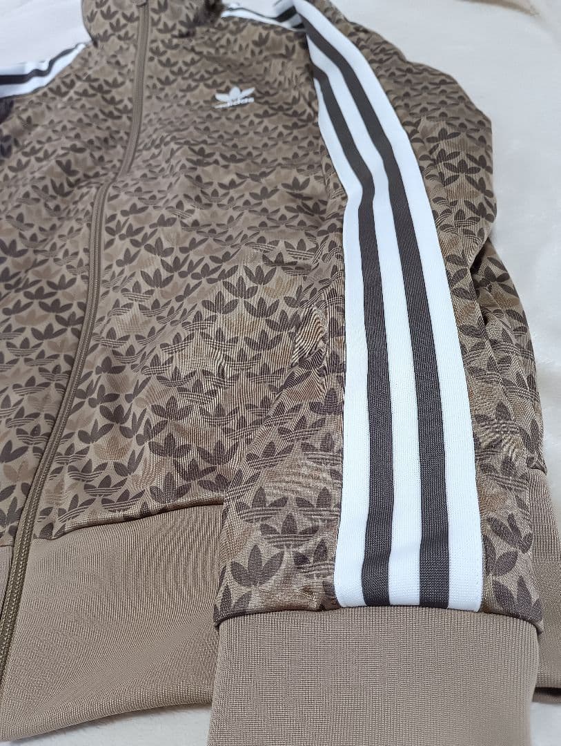 adidas モノグラム ファイヤーバード ブラウン 極美品 L AV1006