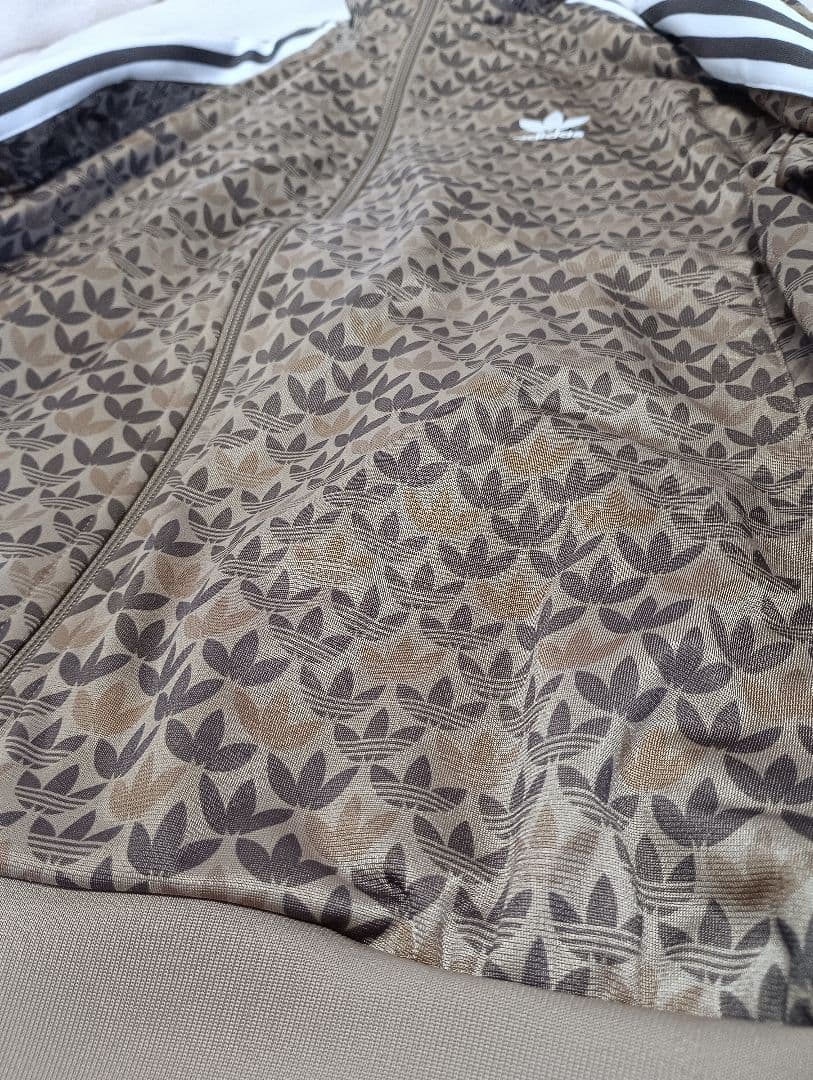 adidas モノグラム ファイヤーバード ブラウン 極美品 L AV1006