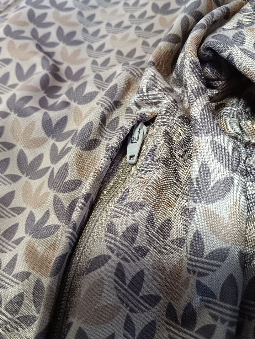 adidas モノグラム ファイヤーバード ブラウン 極美品 L AV1006