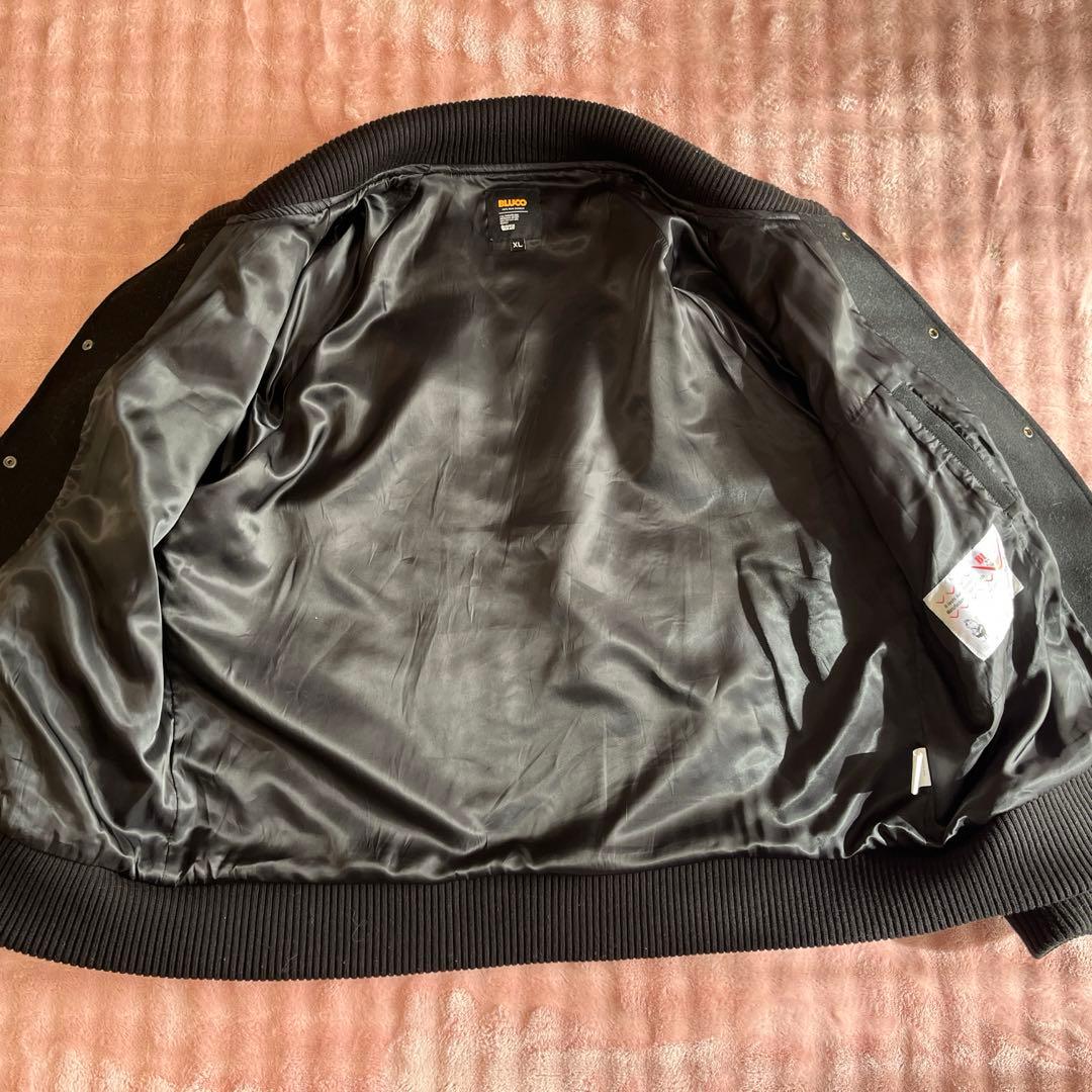 【BLUCO】 HEAVY MELTON PHARAOH COAT 黒 XL