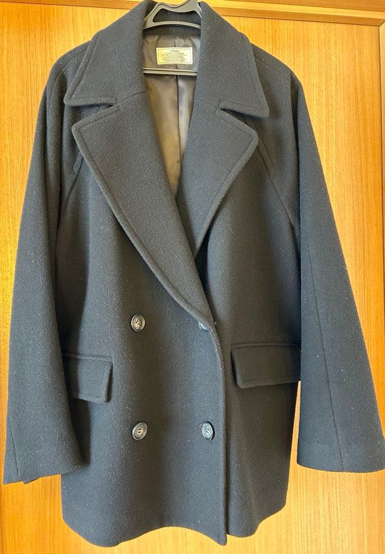 JOURNAL STANDARD relume尾州ウールショートPコート 黒38