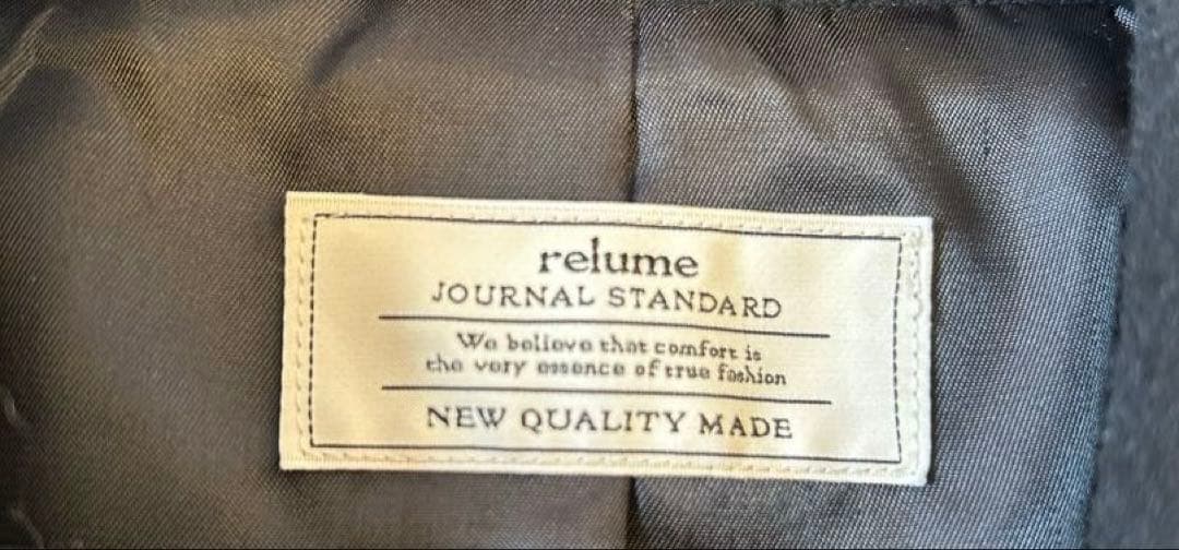 JOURNAL STANDARD relume尾州ウールショートPコート 黒38