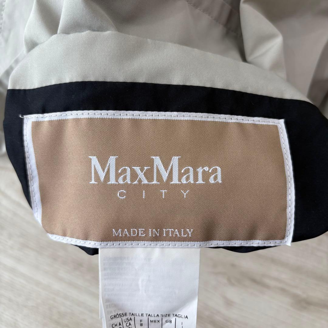 【美品】MaxMara ベルテッドコート リバーシブル 42 XL イタリア製