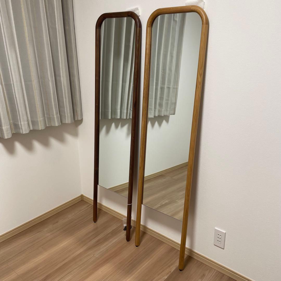 関家具 スタンドミラー スーク 姿見 鏡 オーク 新品 定価27500円