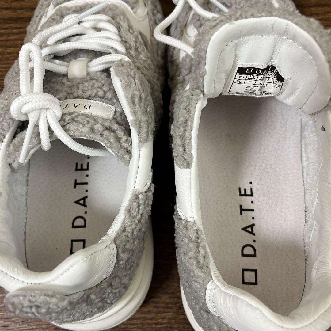 D.a.t.e date スニーカー　38 FUGA フーガテディ　グレー