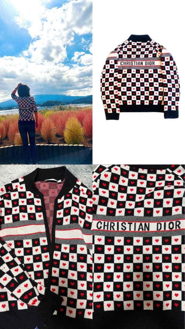 Christian Dior ハート柄セーター