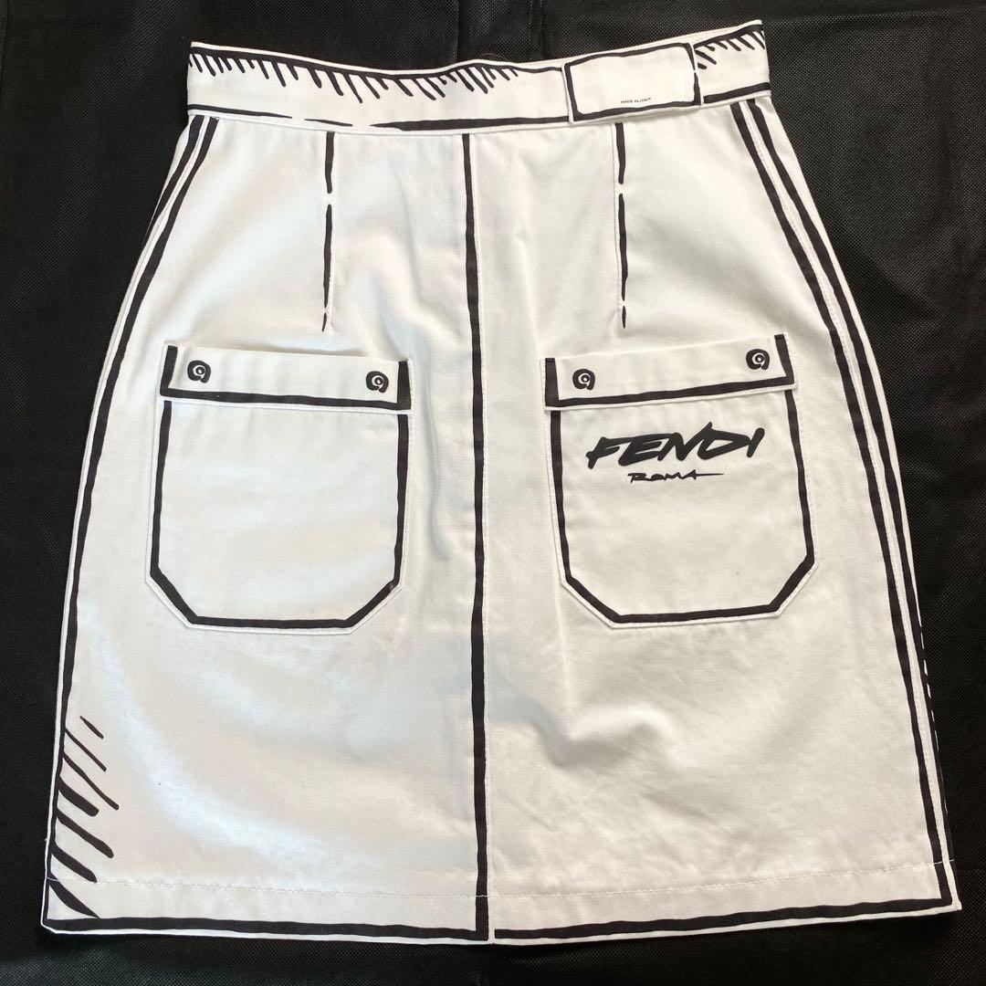【極美品☆入手困難】フェンディ ジョシュア・ヴィーダスコラボ スカート 36 M