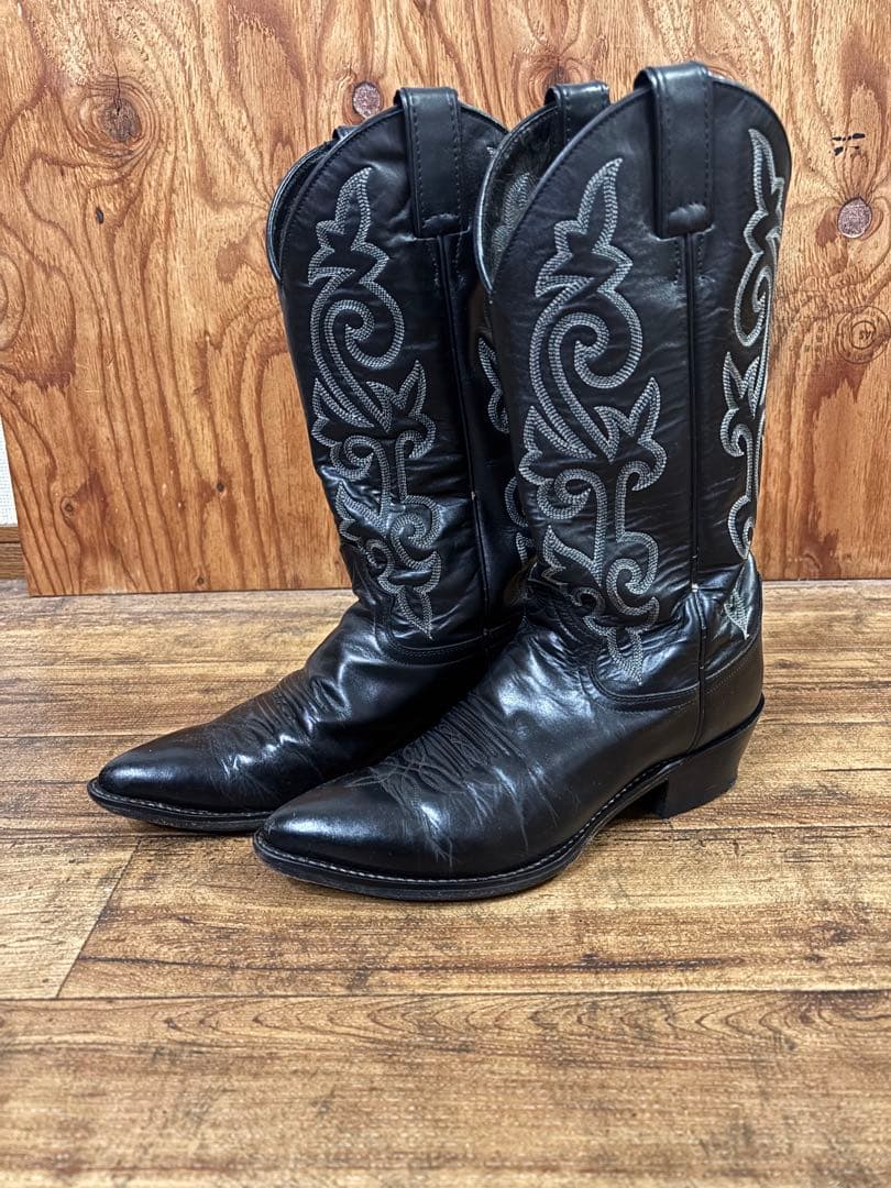 justin ジャスティン　ウエスタンブーツ　8 1/2D 26.5