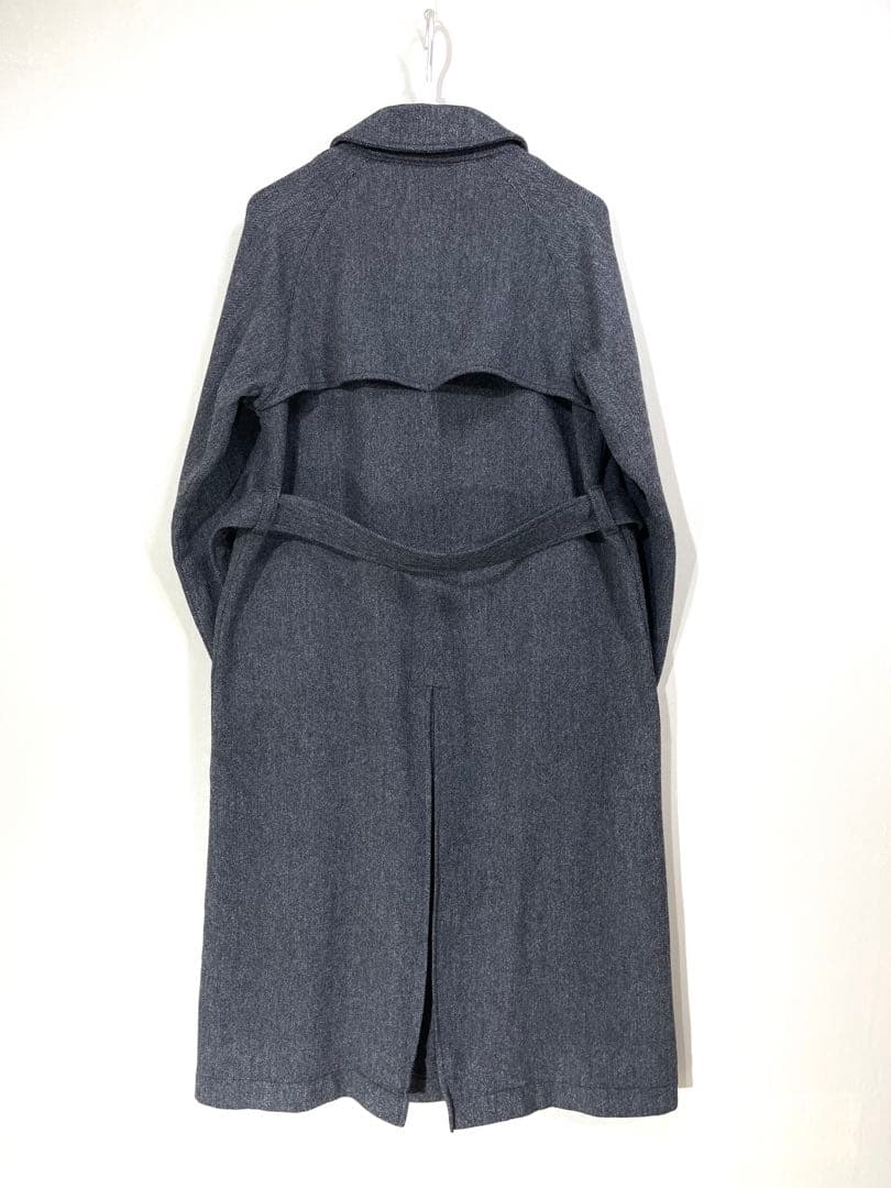 195 イギリス製 LAVENHAM 軽量 ウール ヘリンボーン ツイードコート