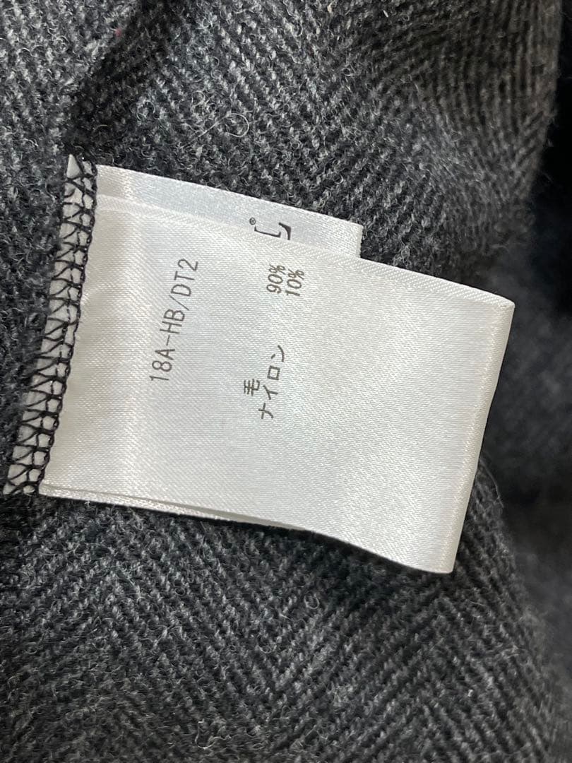 195 イギリス製 LAVENHAM 軽量 ウール ヘリンボーン ツイードコート