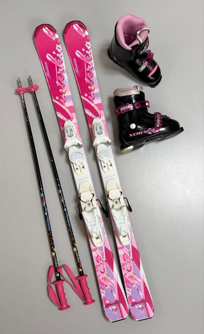 KAZAMA ジュニアスキーセット　板117cm／ブーツ21cm