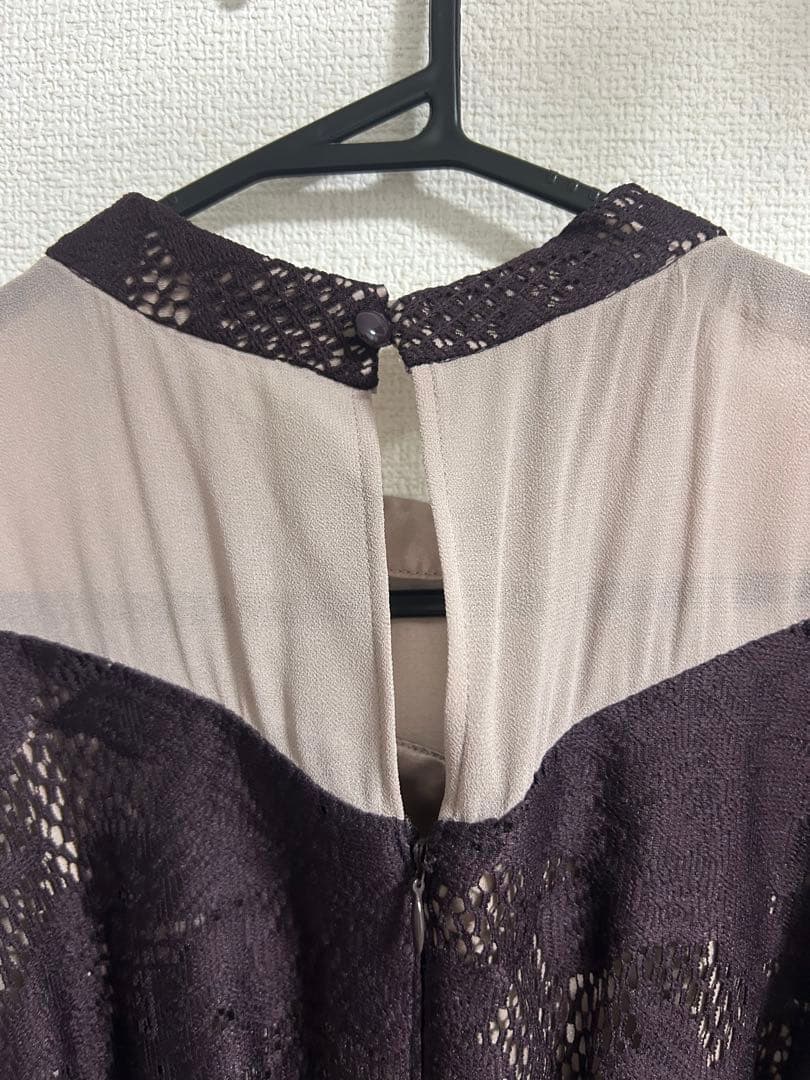 kana シャーリング キャンディー スリーブ アシンメトリー レース