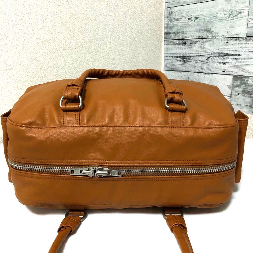 美品✨人気 ポーター フリースタイル ミニボストンバッグ 大容量 キャメル