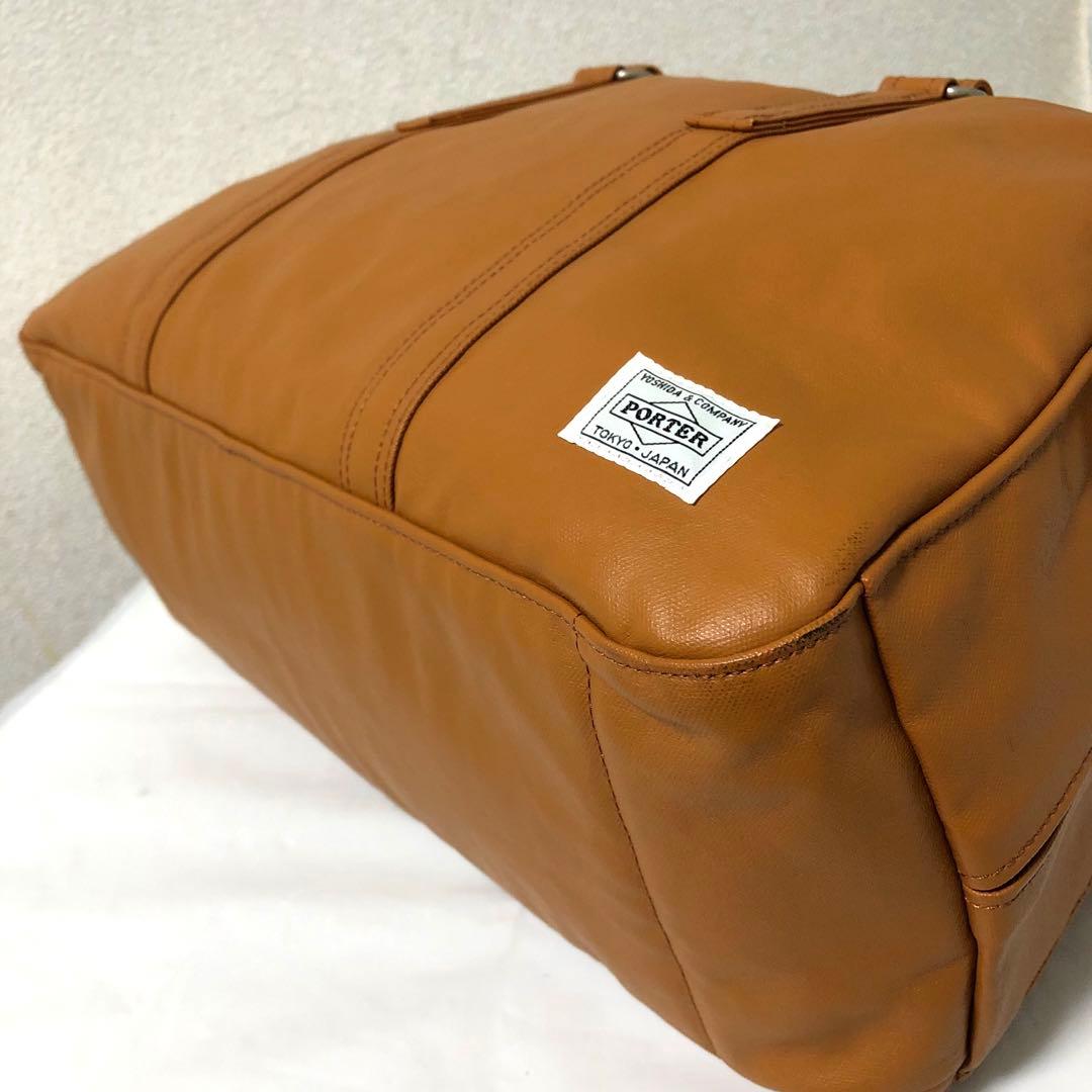 美品✨人気 ポーター フリースタイル ミニボストンバッグ 大容量 キャメル