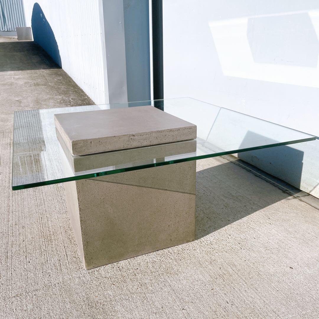 【送料込】moda en casa FLYING table ガラステーブル