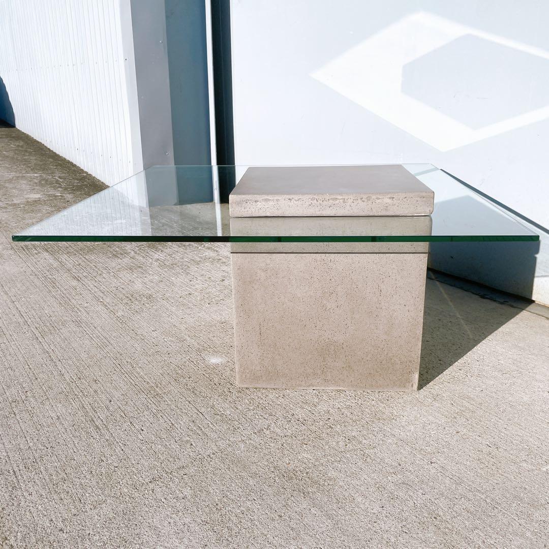 【送料込】moda en casa FLYING table ガラステーブル