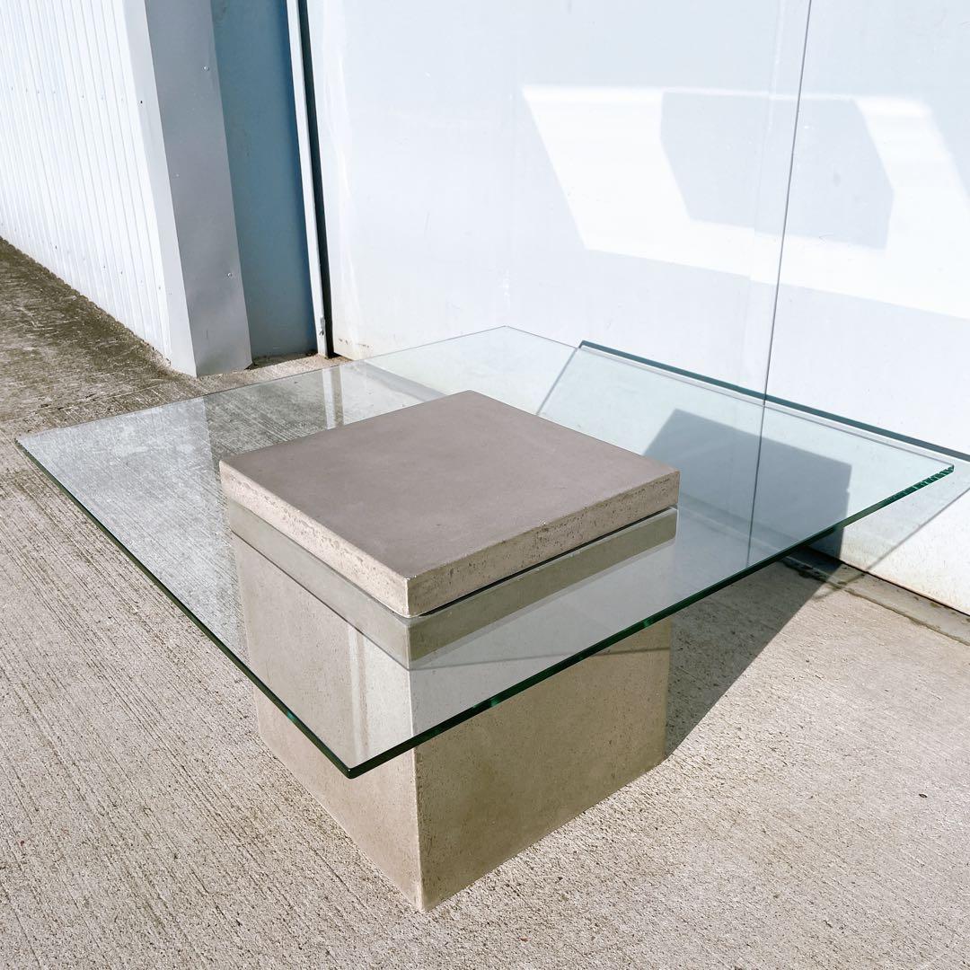 【送料込】moda en casa FLYING table ガラステーブル