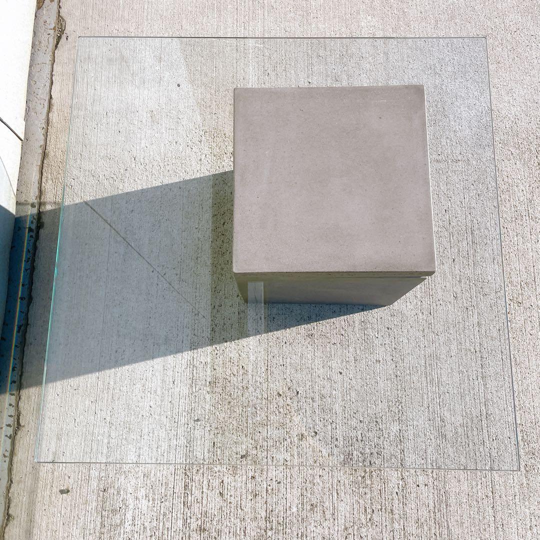 【送料込】moda en casa FLYING table ガラステーブル