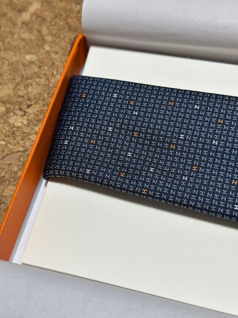 ネイビー シルク100% ネクタイ 339369T