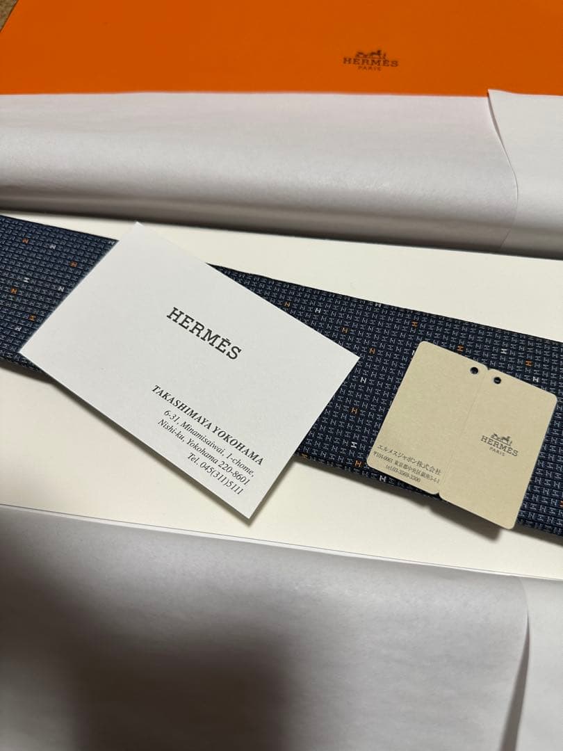 ネイビー シルク100% ネクタイ 339369T