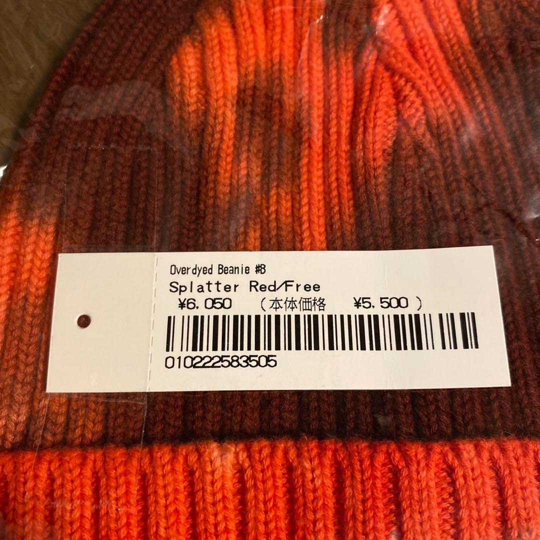 帽子 Supreme Overdyed Beanie Splatter Red