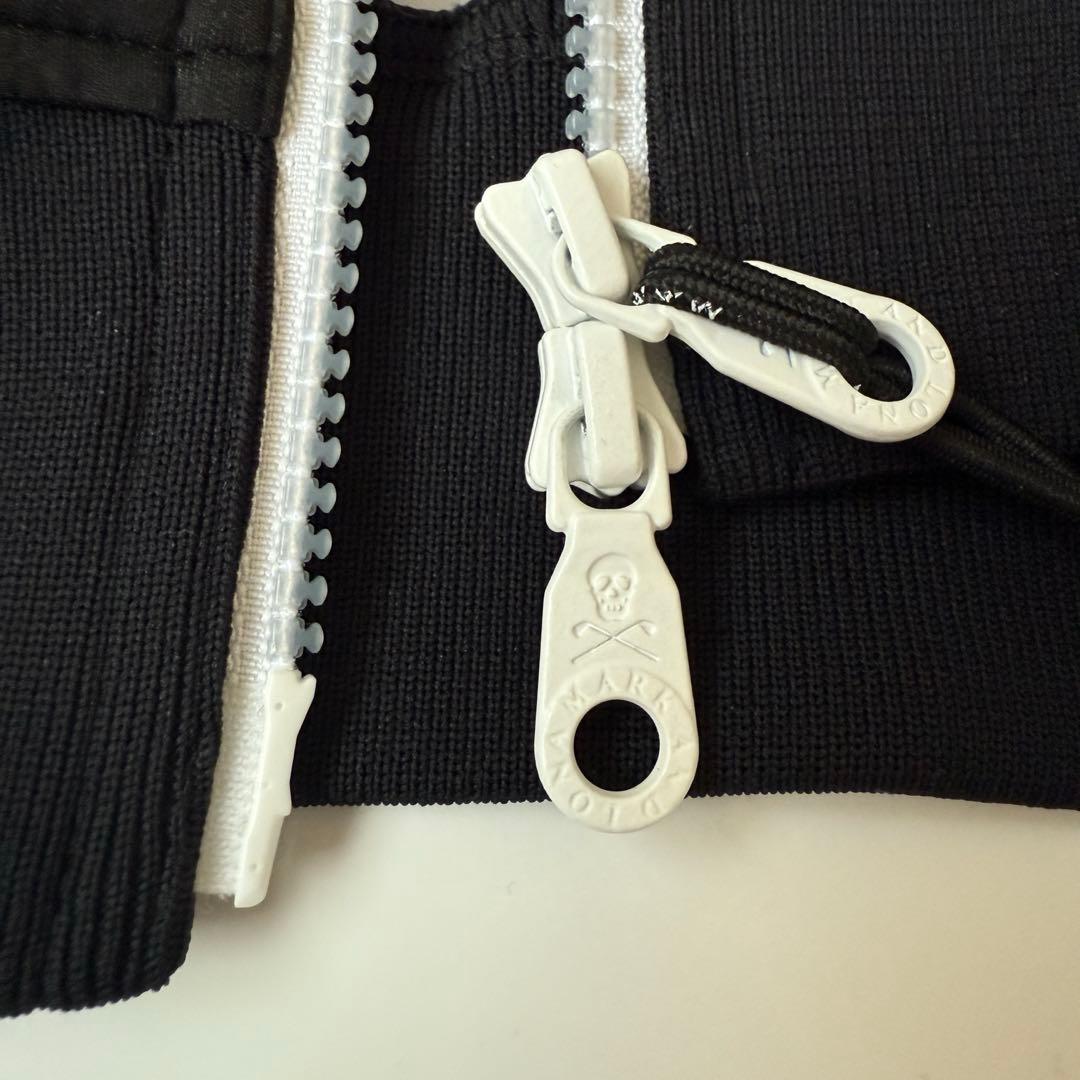 美品　マークアンドロナ　メンズ　ジップ　パーカー　ブラック　46 スカル